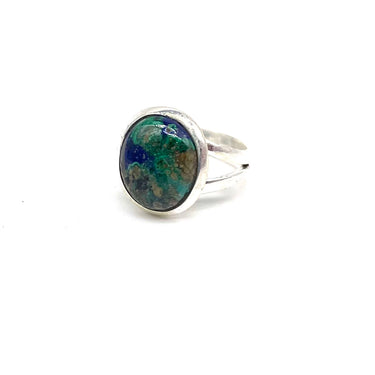 Oval Azurite Ring