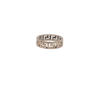 Modern Stackable Greek Key Ring