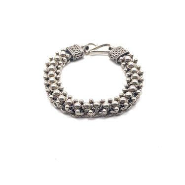 Pebbled Statement Link Bracelet