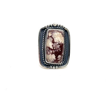 Rope Trimmed Jasper Ring