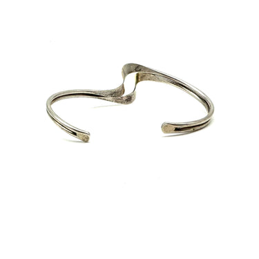 Modern Twisted Open Work Cuff Bracelet
