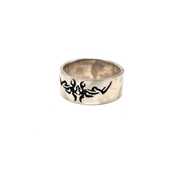 Modern Tribal Stamped Ring