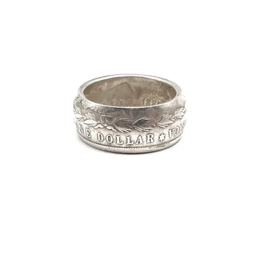 Vintage Silver Dollar Custom Wrap Around Band Ring