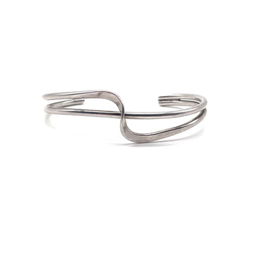 Modern Overlapped Curve Cuff Bracelet