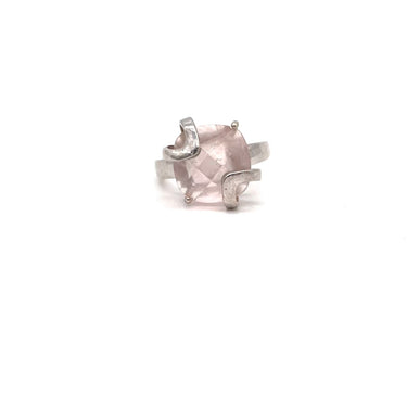 Caged Pink Quartz Ring