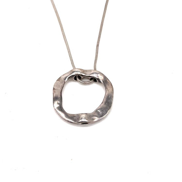 Designer Hand Hammered Open Work Statement Necklace