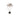 Modern Floating Onyx Pendant Necklace