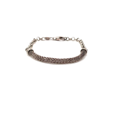 Modern Mesh Rollo Link Bracelet
