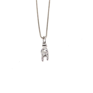 Vintage Italian Good Luck Hand Pendant Necklace