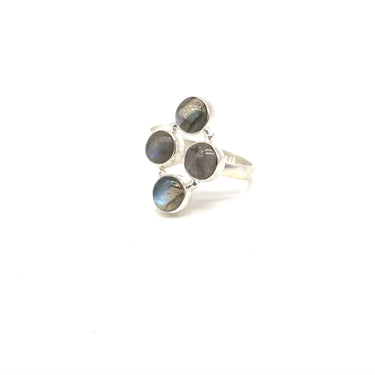 Mutli Cluster Labradorite Ring