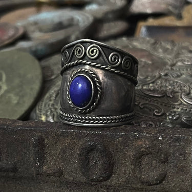 Bali Trimmed Lapis Ring