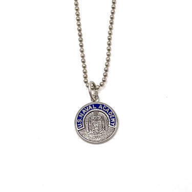 Enameled Naval Academy Pendant Necklace