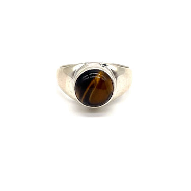 Circle Tiger’s Eye Ring