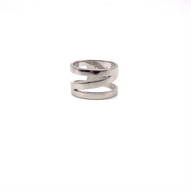 Modern Layered Open Work Triple Band Ring