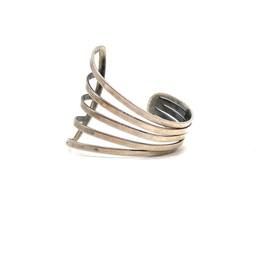 Modern Open Work Layered Cuff Bracelet