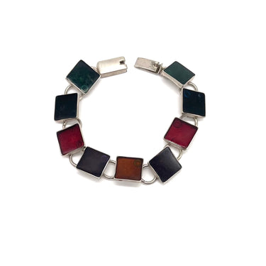 Modern Square Multi Tone Bracelet