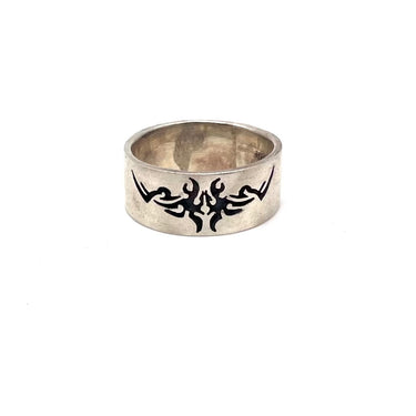 Modern Tribal Stamped Ring