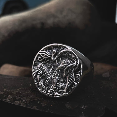 Ankh Eye Of Horus Ring