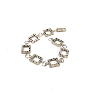 Modern Open Work Square Bracelet