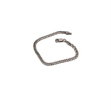 Oxidized Petite Double Cuban Link Bracelet