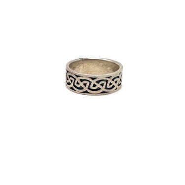 Enameled Celtic Knot Wrap Around Band Ring