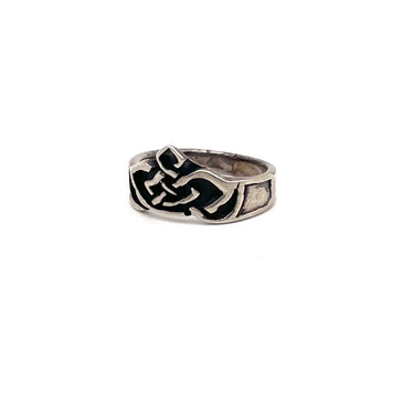 Celtic Knot Enameled Ring