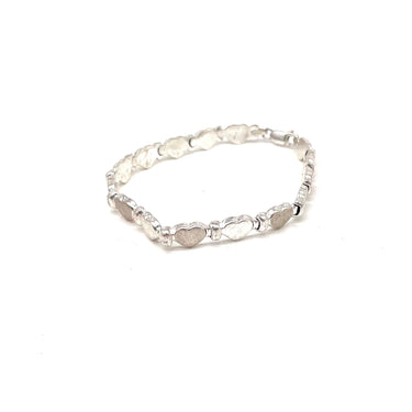 Modern Heart Link Bracelet