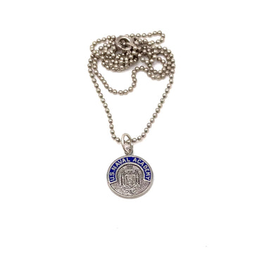 Enameled Naval Academy Pendant Necklace