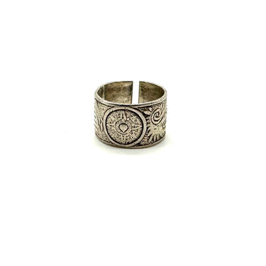 Aztec Sun Design Ring