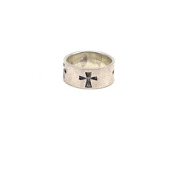 Enameled Cross Wrap Around Ring