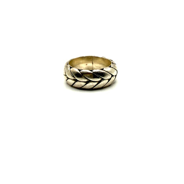 MEXICO Stamped Braided Band Ring