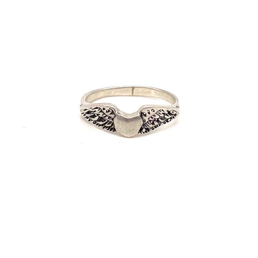 Stackable Winged Heart Ring