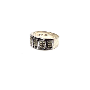 Studded Marcasite Ring