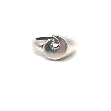 Modern Swirled Spiral Ring