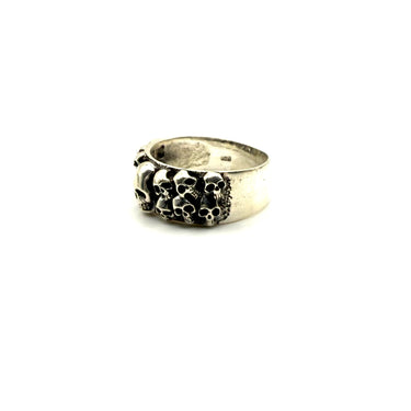 Stacked Skull Pile Up Band Ring