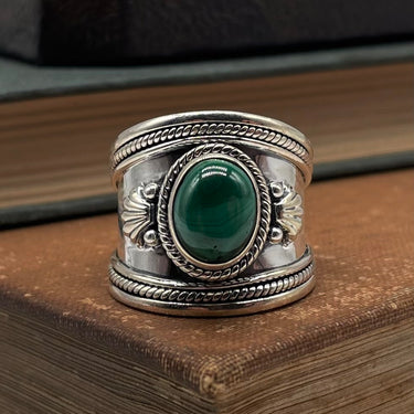 Ornate Malachite Cigar Band