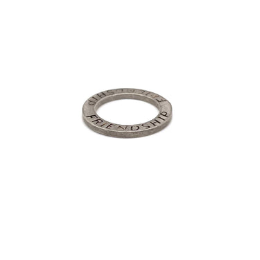 Flat Stackable Friendship Band Ring