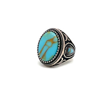 Ornate Turquoise Statement Ring