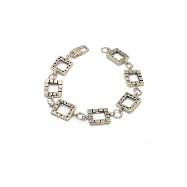 Modern Open Work Square Bracelet