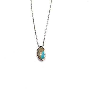 Vintage NAVAJO Turquoise Cabochon Pendant Necklace