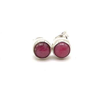 Rhodochrosite Stud Earrings