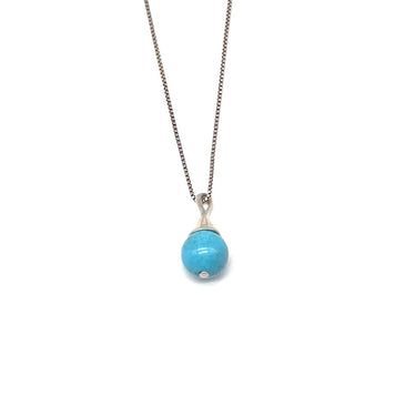 Turquoise Orb Pendant Necklace