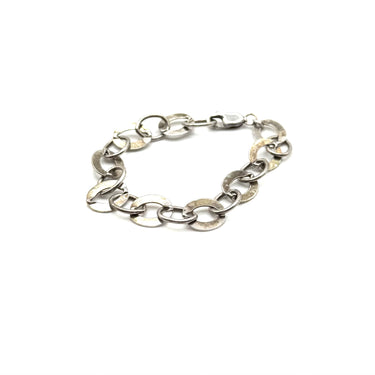 Open Work Oval Lock Bracelet