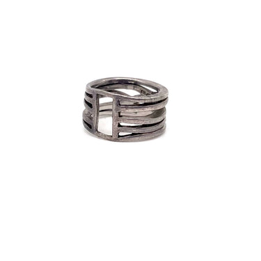 Open Work Multi Band Ring