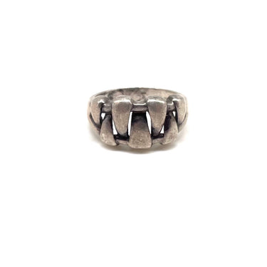 Modern Braided Oxidized Ring