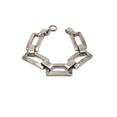 Vintage Open Work Panel Link Bracelet