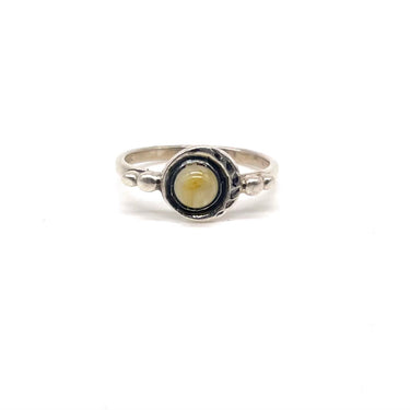 Petite Bezal Set Gold Quartz Ring