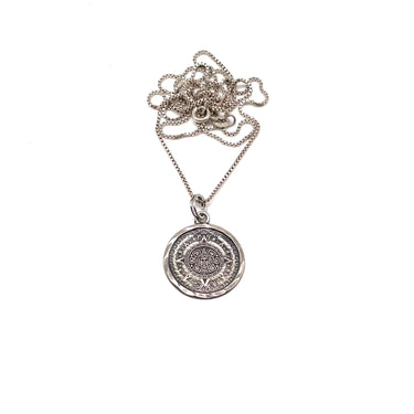 Detailed Mayan Calendar Pendant Necklace