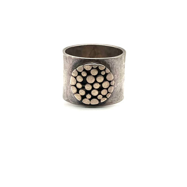 Hand Hammered Pebbled Band Ring