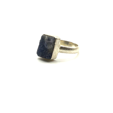 Raw Cut Tourmaline Ring